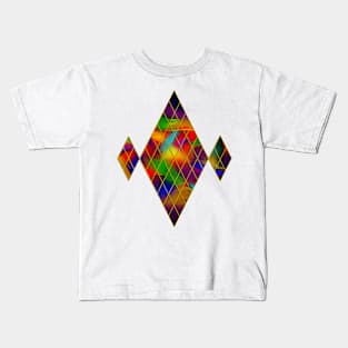 Golden Diamonds, Rainbow Void Kids T-Shirt